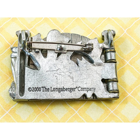 Longaberger® Collectors Club Tulip / Hinged Garden Gate Brooch / Pin - Picture 6 of 6